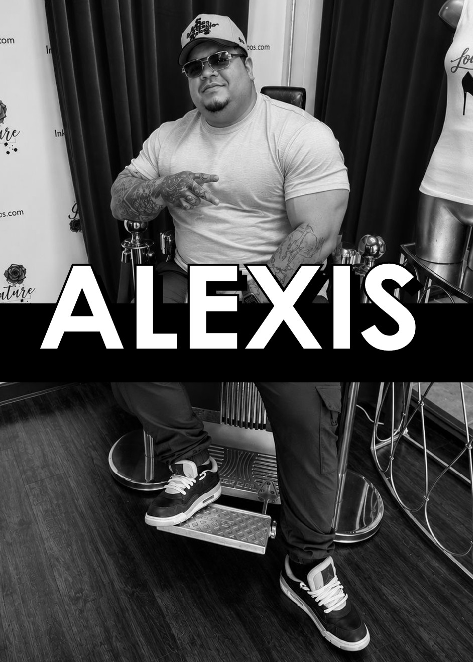 Alexis Duque international award-winning tattoo artist in San Antonio custom color watercolor realism black and grey realistic photorealism at Ink Couture Tattoos