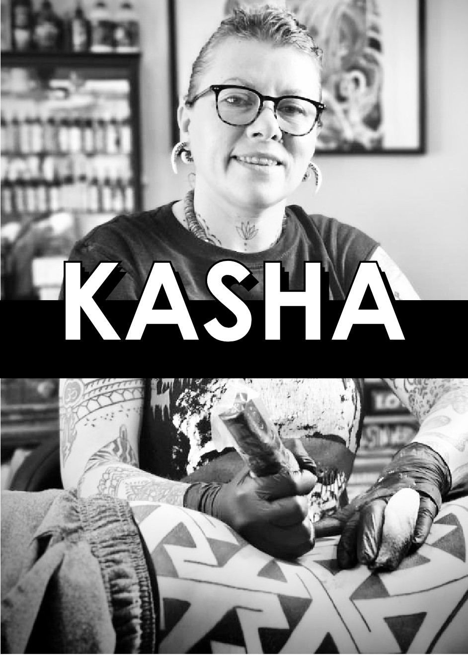 Kasha Wildbird Austin Female tattoo artist organic spiritual colorful tattooer walkins welcome woman owned shop Ink Couture north ATX Domain